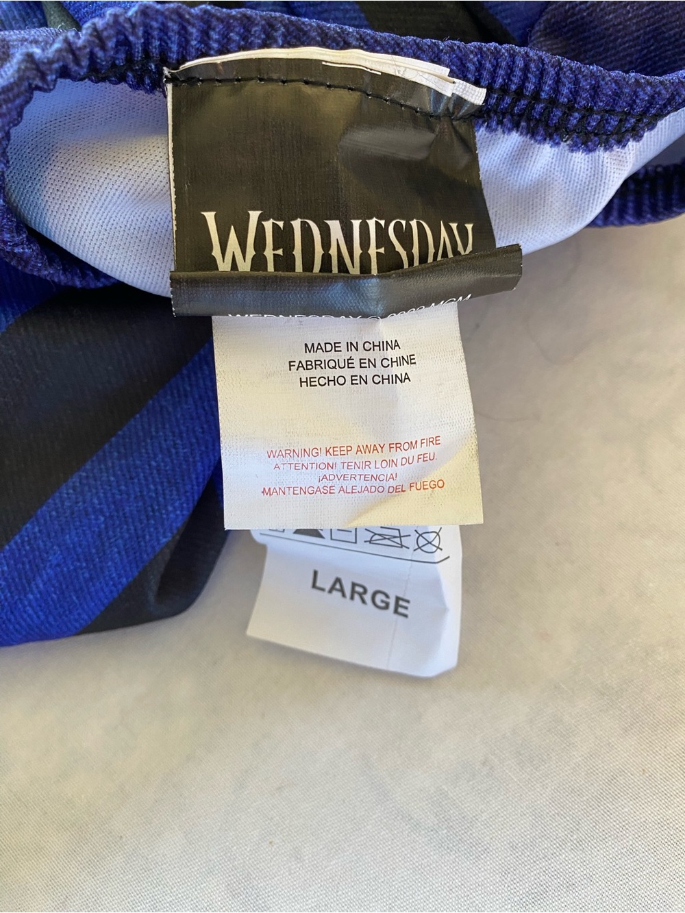 NWOT Wednesday Halloween Costume Skirt Size Kids Large - Picture 3 of 3